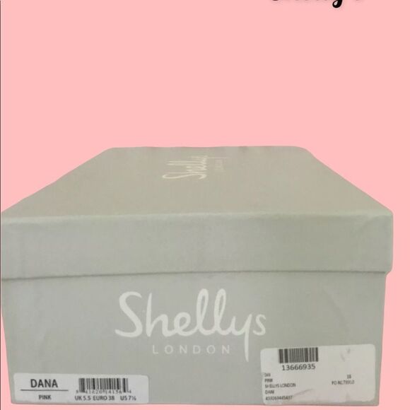 SHELLYS LONDON DANI NIB METALLIC PINK CROSSOVER MULE GLITTER SPARKLE SHOE 8 - Picture 6 of 6